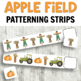 Apple Patterning Strips for Autumn or Fall Math Centers Pr