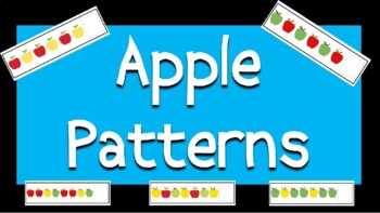 Preview of Apple Patterns Digital Drag & Drop - PowerPoint Distance Learning Activities