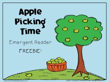 Preview of Apple Picking Emergent Reader FREE