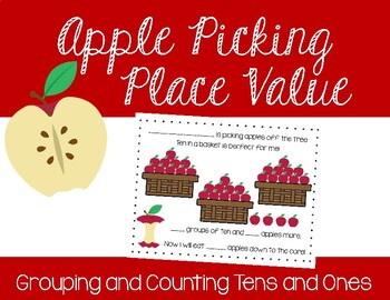 Preview of Apple Picking Place Value Craft - Tens and Ones