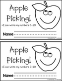 Apple Picking: number writing mini-book
