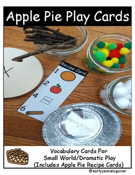 Preview of Apple Pie - Loose Parts Play Cards