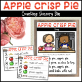 Apple Pie Recipe Cards - Apple Counting Activity for Sensory Bin