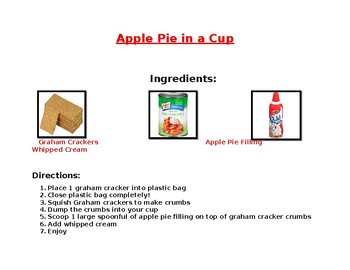 Preview of Apple Pie in a Cup *Visual Recipe*