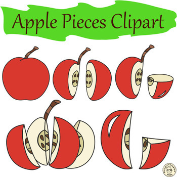 Preview of Apple Pieces Clipart