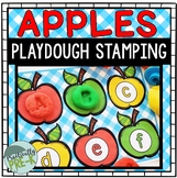 Apple Playdough Letter Stamping Mats