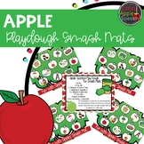 Apple Playdough Smash Mats