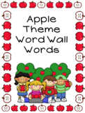 Apple Pocket Chart Words Word Wall