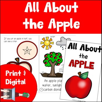 Preview of Apple Emergent Reader and Decodable Book | Print and Digital