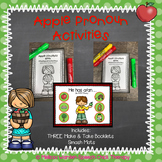 Apple Pronoun Activities for Speech Therapy
