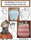 Apple & Pumpkin Craft All About Me Writing Prompt