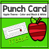 Apple Punch Card