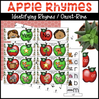 Preview of Apple Rhymes Literacy Activity