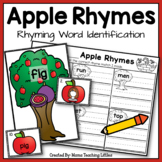 Apple Rhymes - Rhyming Word Identification