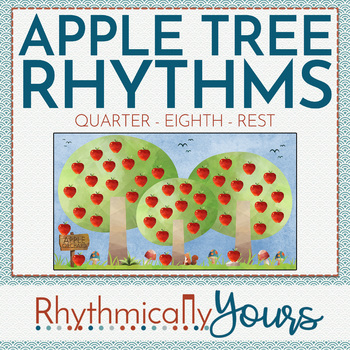 Preview of Rhythm Reading Game - Apple Tree - Quarter Eighth Rest Zee