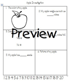 Apple Science Observation Data Sheet (Small Group)
