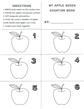 Preview of Apple Seeds Counting Book