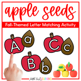 Apple Seeds Fall Letter Matching Activity | Fall Alphabet Center