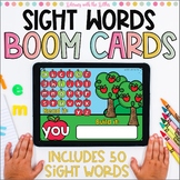 Apple Sight Words BOOM Cards | Digital Task Cards for Dist