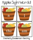 Apple Sight Words Flash Cards FREEBIE!