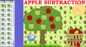 Preview of Apple Subtraction Flipchart