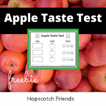 Apple Taste Test by Hopscotch Friends | TPT