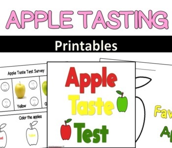 FREEBIE! Apple Tasting Visuals - 5 Senses Activity | TpT