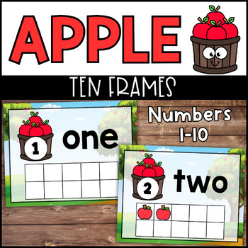 Preview of Apple Ten Frame Activity and Posters