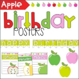 Apple Theme Birthday Posters | Classroom Decor