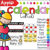 Apple Theme Calendar Cards | Classroom Decor