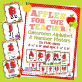 Apple Theme Classroom Decor Print Alphabet & Numbers to 20