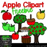 Apple Theme Clipart Freebie Color and Black & White