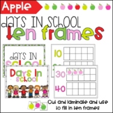 Apple Theme Days in School Ten Frames
