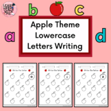 Apple Theme Lowercase Letters Writing Worksheets