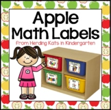 Apple Theme Math Manipulative Labels