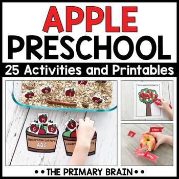 Preview of Apple Theme Preschool Curriculum & Lesson Plans | Activities for 3 to 5 Year Old