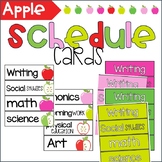 Apple Theme Schedule Cards | Classroom Decor