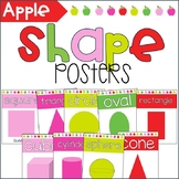 Apple Theme Shape Posters | Classroom Decor