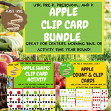 Apple Themed Bundle - Clip Card Activity for UTK, Preschoo