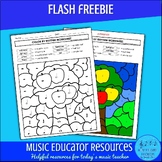 Apple Themed Color by Rhythm Worksheet | FLASH FREEBIE