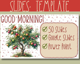 Apple Themed Daily Classroom Google Slides Template