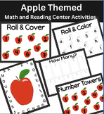 Apple Themed Kindergarten Math and reading Activity bundle