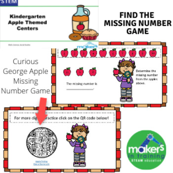 Preview of Apple Themed Math Centers (Kindergarten-1st Grade)