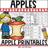 Apple Themed Math and Literacy Printables | Kindergarten A