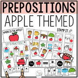 Apple Themed Prepositions Activities for Speech Therapy - 