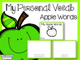 Apple Themed Vocabulary Book for Little Learners