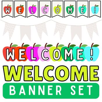 Apple-Themed Welcome Banner Set by AuriemmaAir | TPT