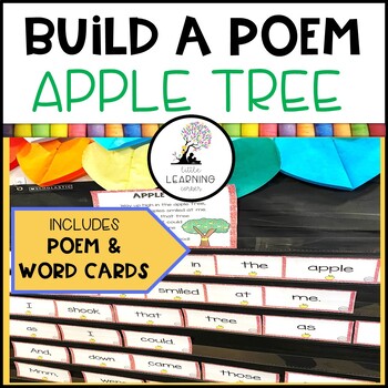 Preview of Apple Tree BUILD A POEM Fall Pocket Chart Center