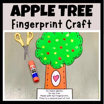 Apple Tree Finger Painting * ages 3-5 ⋆ Raising Dragons