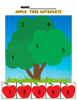 Preview of Apple Tree Cut And Paste